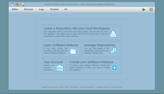 SlapOS | Open Source Cloud Deployment and Orchestration - Screenshot SlapOS Webrunner